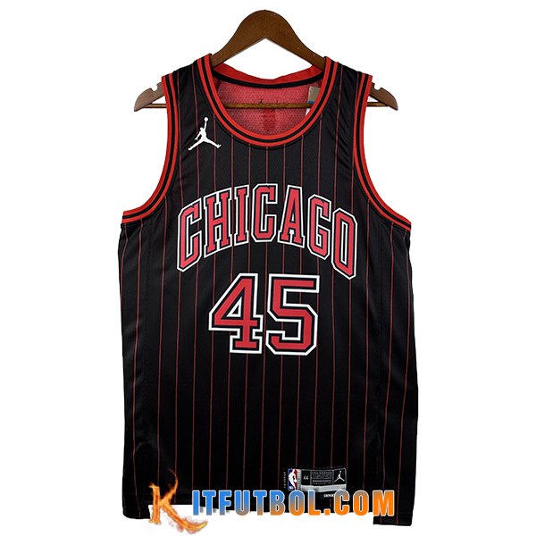 Camisetas NBA Chicago Bulls (JORDAN #45) 2025/26 Negro/Rojo -02