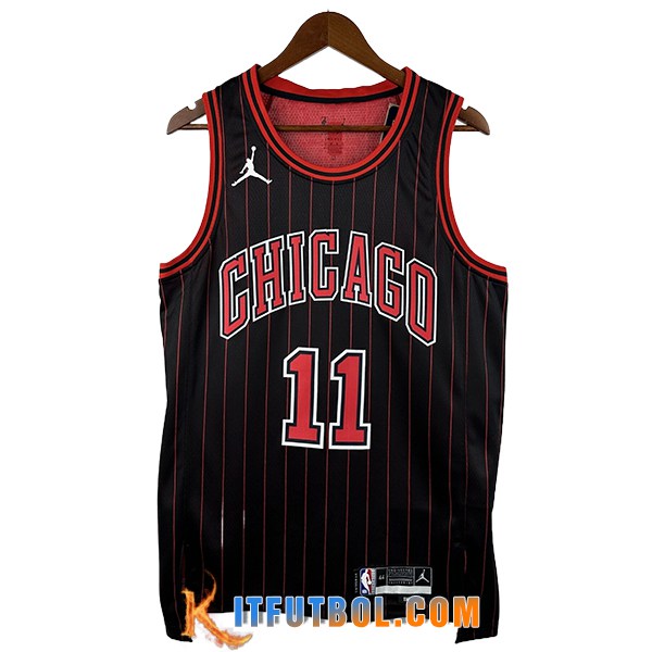 Camisetas NBA Chicago Bulls (DEROZAN #11) 2025/26 Negro/Rojo -02