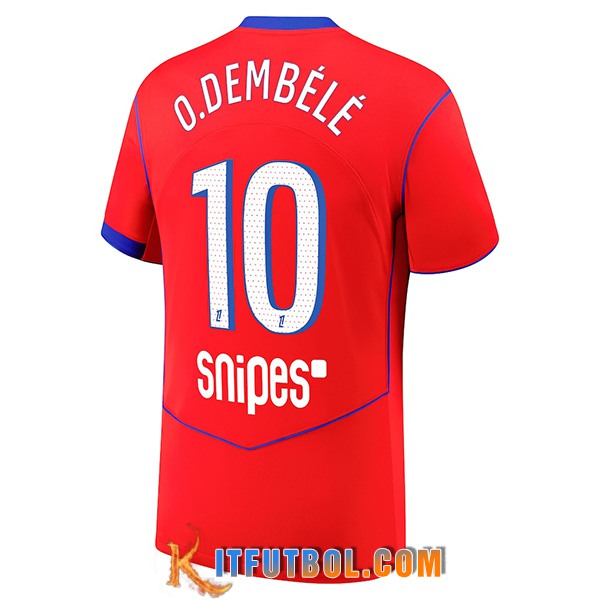Camisetas De Futbol PSG (O.DEMBÉLÉ #10) 2025/2026 Tercera