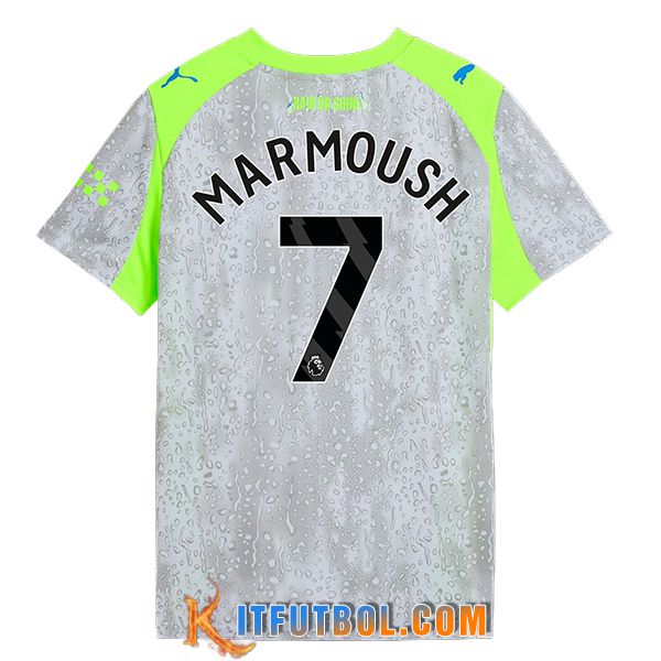 Camisetas De Futbol Manchester City (MARMOUSH #7) 2025/2026 Tercera