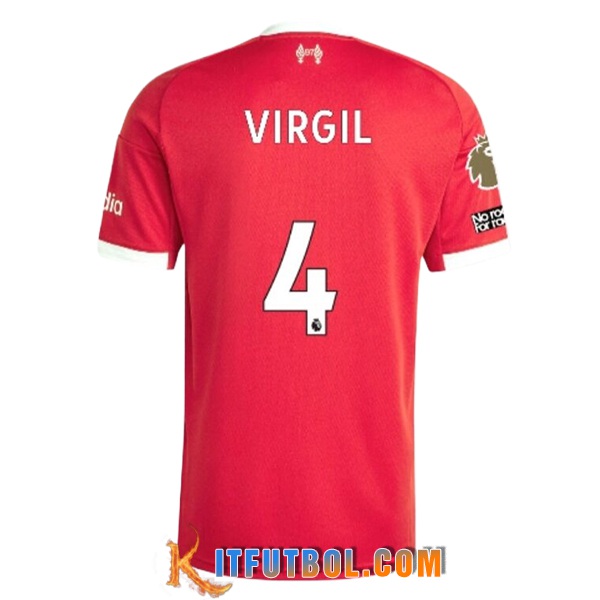 Camisetas De Futbol Liverpool (VIRGIL #4) 2025/2026 Primera