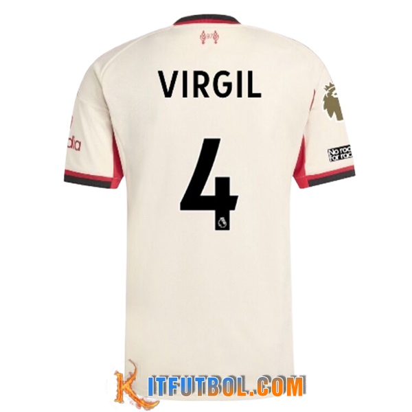 Camisetas De Futbol Liverpool (VIRGIL #4) 2025/2026 Segunda