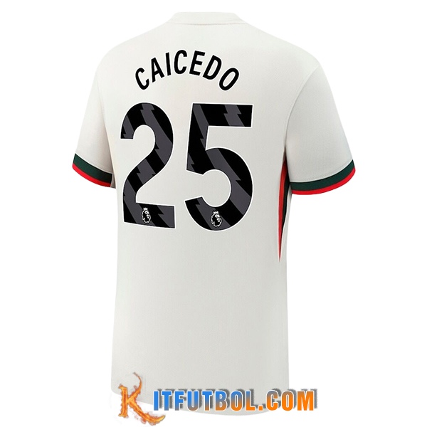 Camisetas De Futbol Chelsea (CAICEDO #25) 2025/2026 Segunda