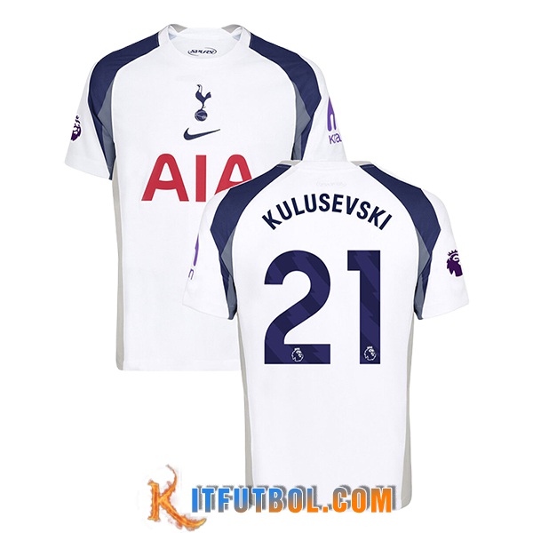 Camisetas De Futbol Tottenham Hotspur (KULUSEVSKI #21) 2025/2026 Primera