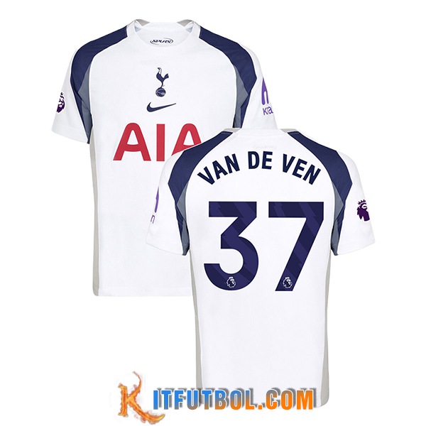 Camisetas De Futbol Tottenham Hotspur (VAN DE VEN #37) 2025/2026 Primera
