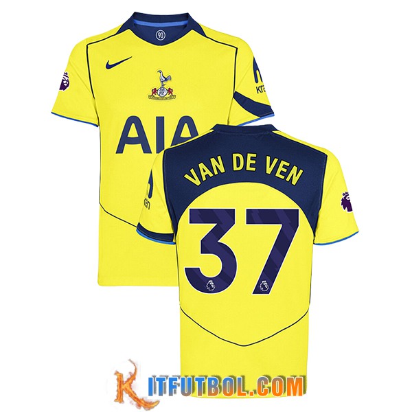 Camisetas De Futbol Tottenham Hotspur (VAN DE VEN #37) 2025/2026 Tercera