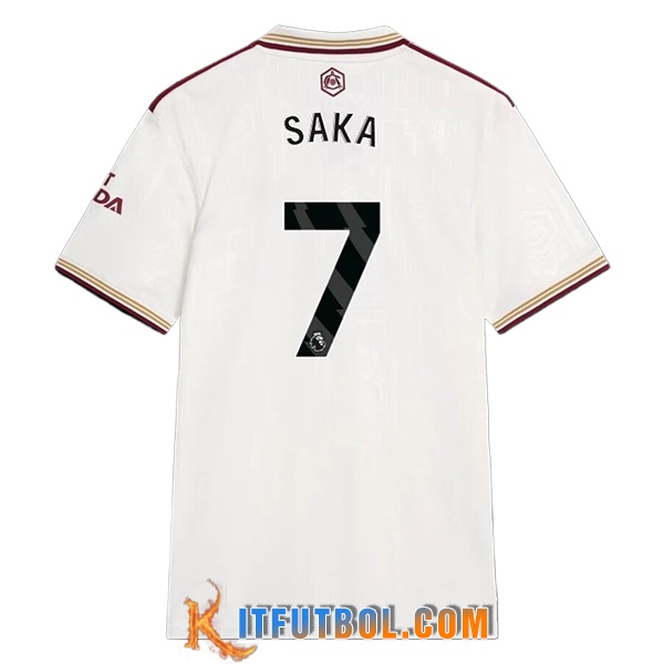 Camisetas De Futbol Arsenal (SAKA #7) 2025/2026 Tercera