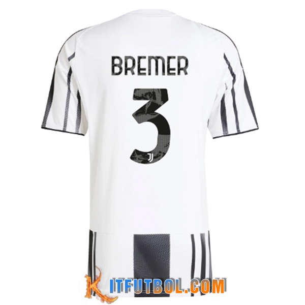 Camisetas De Futbol Juventus (BREMER #3) 2025/2026 Primera