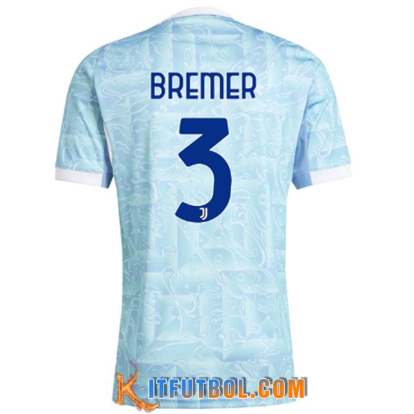 Camisetas De Futbol Juventus (BREMER #3) 2025/2026 Segunda
