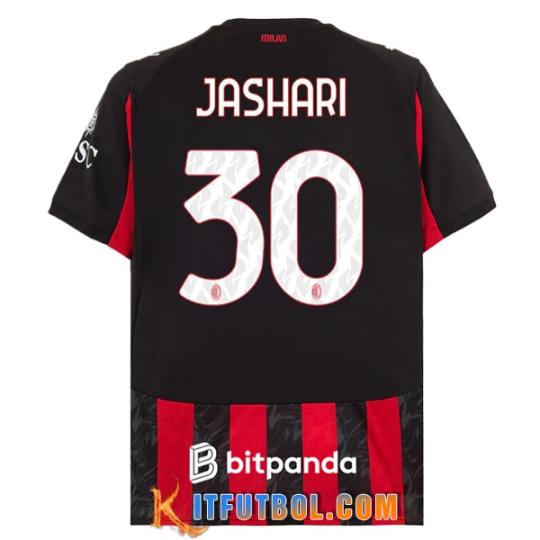 Camisetas De Futbol AC Milan (JASHARI #30) 2025/2026 Primera