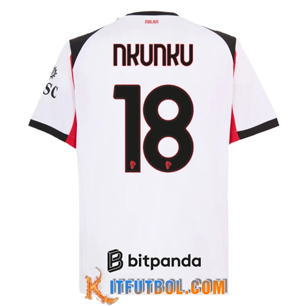 Camisetas De Futbol AC Milan (NKUNKU #18) 2025/2026 Segunda