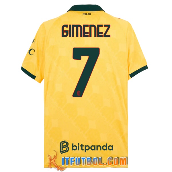 Camisetas De Futbol AC Milan (GIMENEZ #7) 2025/2026 Tercera