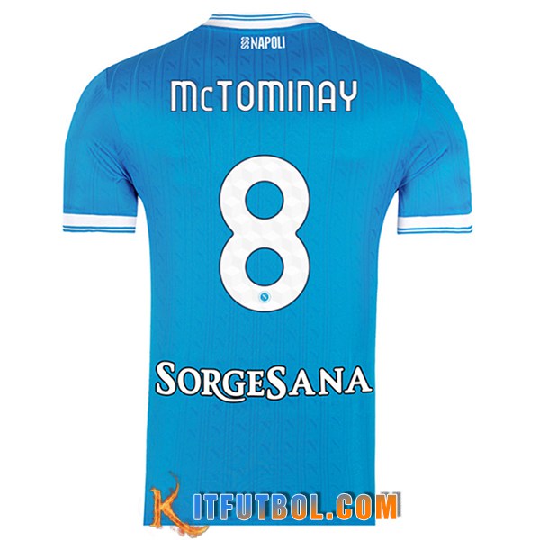 Camisetas De Futbol SSC Napoli (MCTOMINAY #8) 2025/2026 Primera