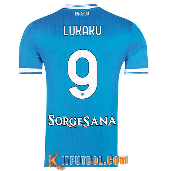 Camisetas De Futbol SSC Napoli (LUKAKU #9) 2025/2026 Primera