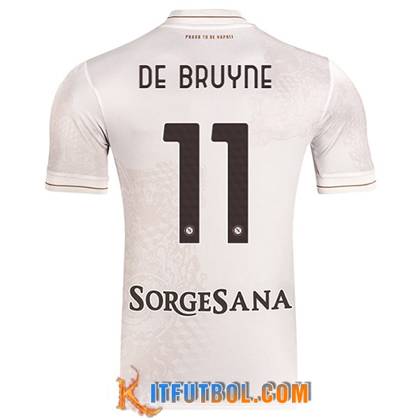 Camisetas De Futbol SSC Napoli (DE BRUYNE #11) 2025/2026 Segunda