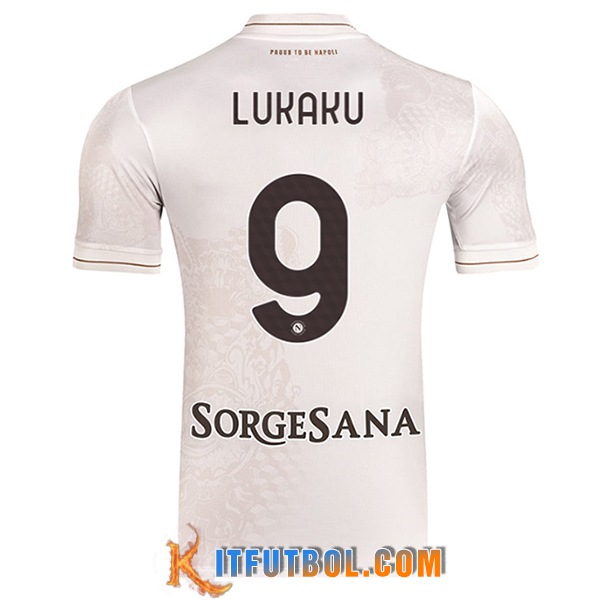 Camisetas De Futbol SSC Napoli (LUKAKU #9) 2025/2026 Segunda