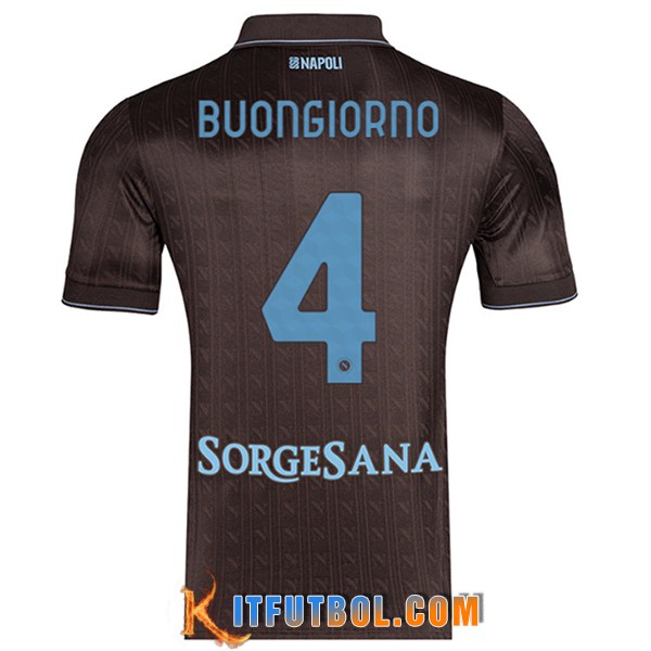 Camisetas De Futbol SSC Napoli (BUONGIORNO #4) 2025/2026 Tercera