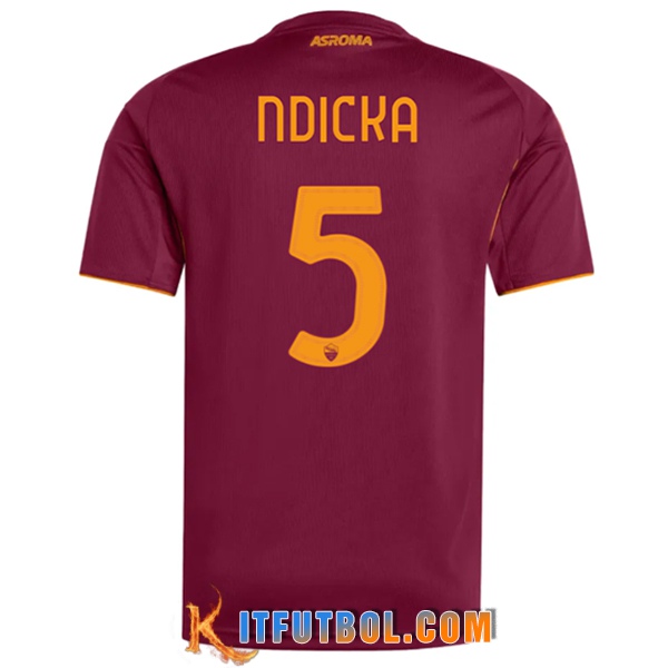 Camisetas De Futbol AS Roma (NDICKA #5) 2025/2026 Primera