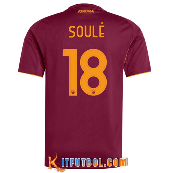 Camisetas De Futbol AS Roma (SOULÉ #18) 2025/2026 Primera