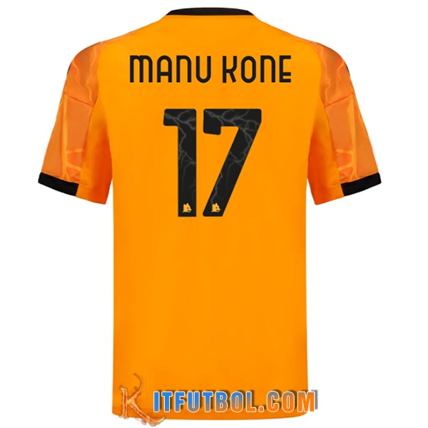 Camisetas De Futbol AS Roma (MANU KONÉ #17) 2025/2026 Segunda