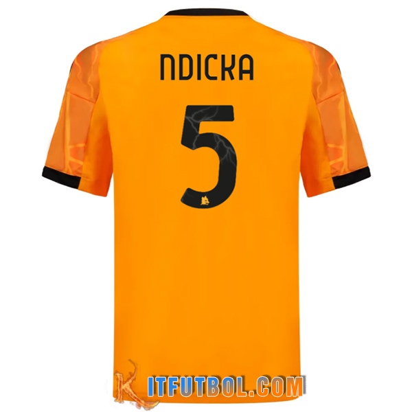 Camisetas De Futbol AS Roma (NDICKA #5) 2025/2026 Segunda