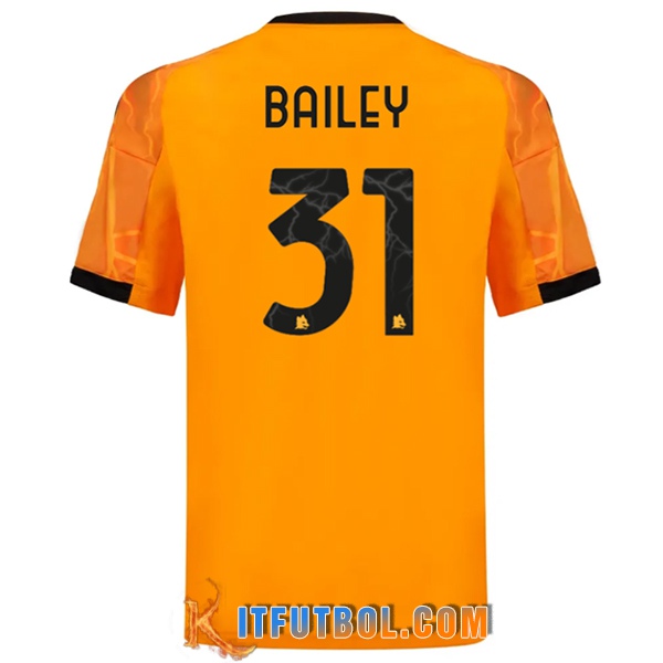 Camisetas De Futbol AS Roma (BAILEY #31) 2025/2026 Segunda