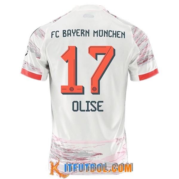 Camisetas De Futbol Bayern Munich (OLISE #17) 2025/2026 Segunda