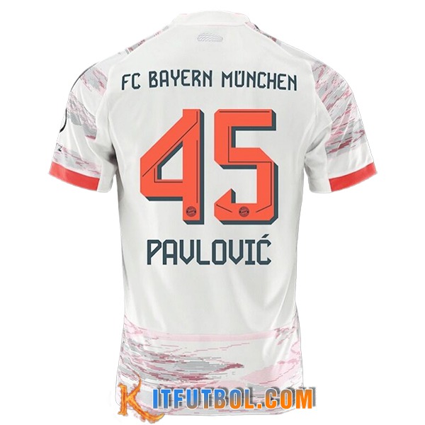 Camisetas De Futbol Bayern Munich (PAVLOVIC #45) 2025/2026 Segunda
