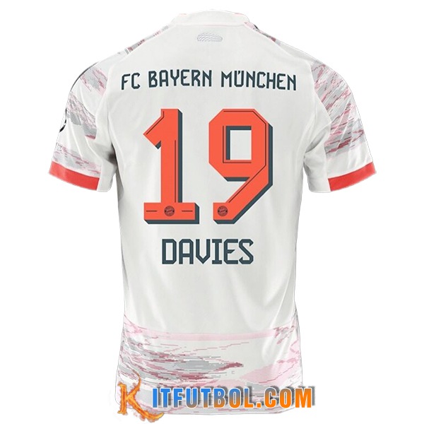 Camisetas De Futbol Bayern Munich (DAVIES #19) 2025/2026 Segunda
