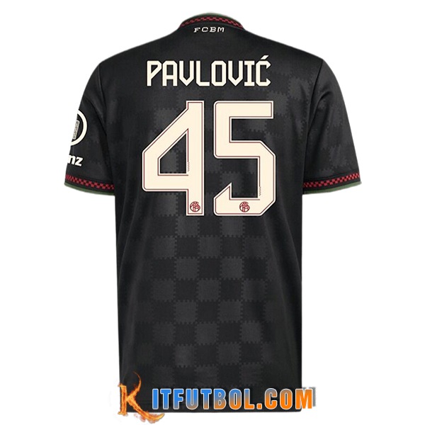 Camisetas De Futbol Bayern Munich (PAVLOVIC #45) 2025/2026 Champions League