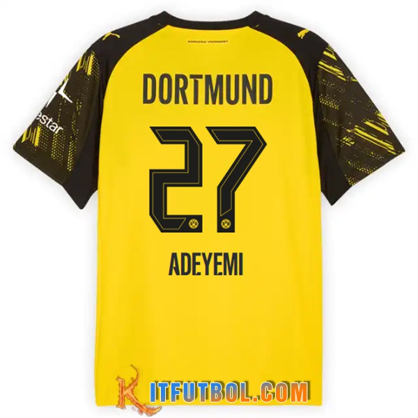 Camisetas De Futbol Dortmund (ADEYEMI #27) 2025/2026 Primera