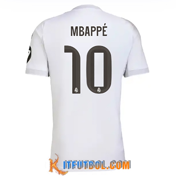Camisetas De Futbol Real Madrid (Mbappé #10) 2025/2026 Primera