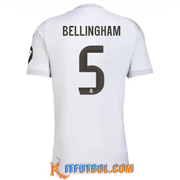 Camisetas De Futbol Real Madrid (BELLINGHAM #5) 2025/2026 Primera