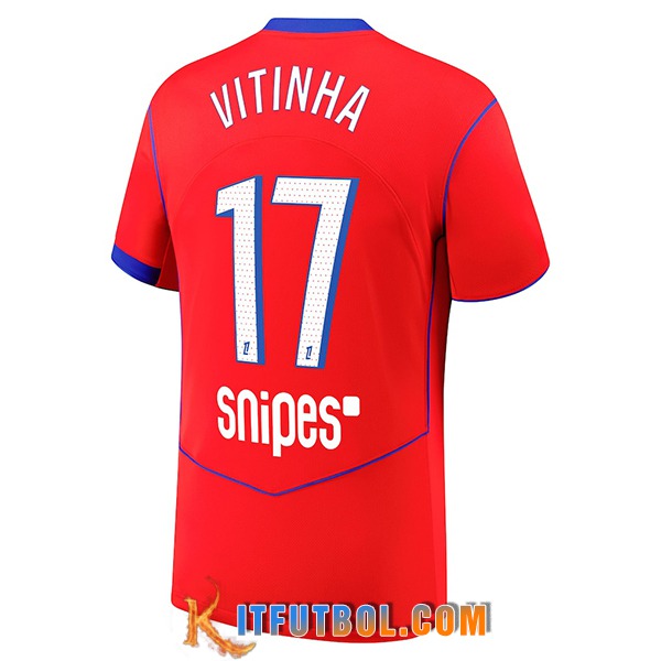 Camisetas De Futbol PSG (VITINHA #17) 2025/2026 Tercera
