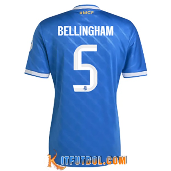 Camisetas De Futbol Real Madrid (BELLINGHAM #5) 2025/2026 Tercera
