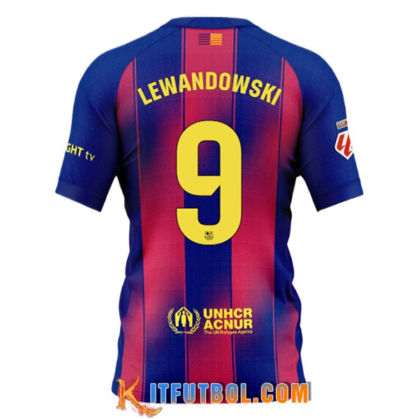 Camisetas De Futbol Barcelona (LEWANDOWSKI #9) 2025/2026 Primera