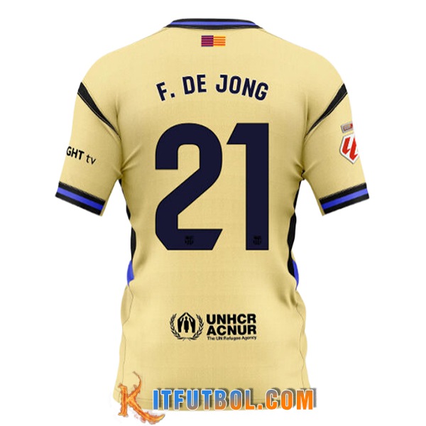 Camisetas De Futbol Barcelona (F. DE JONG #21) 2025/2026 Segunda