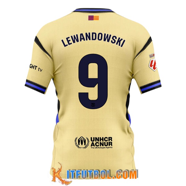 Camisetas De Futbol Barcelona (LEWANDOWSKI #9) 2025/2026 Segunda