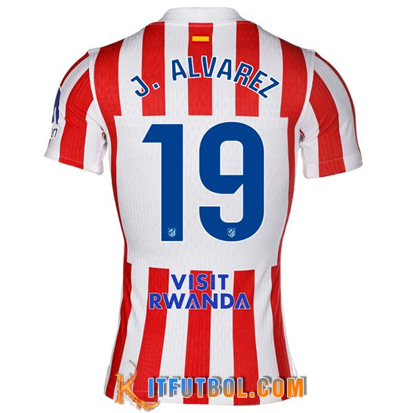 Camisetas De Futbol Atletico Madrid (J. ALVAREZ #19) 2025/2026 Primera