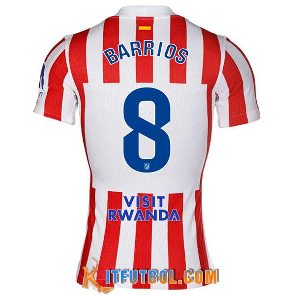 Camisetas De Futbol Atletico Madrid (BARRIOS #8) 2025/2026 Primera