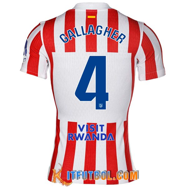 Camisetas De Futbol Atletico Madrid (GALLAGHER #4) 2025/2026 Primera