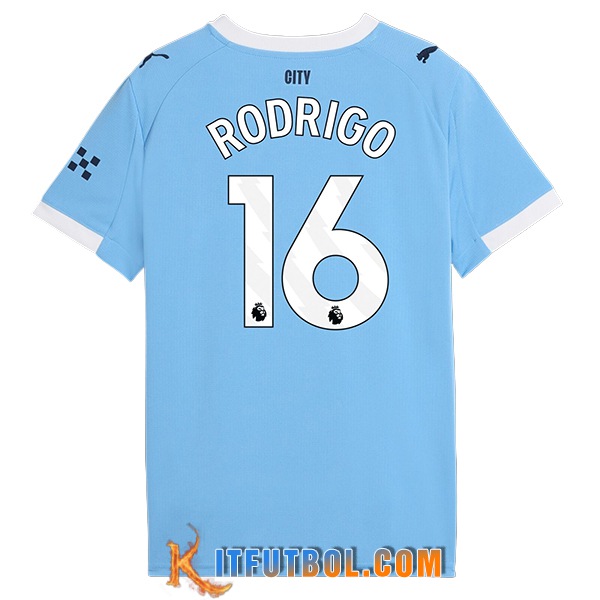 Camisetas De Futbol Manchester City (RODRIGO #16) 2025/2026 Primera