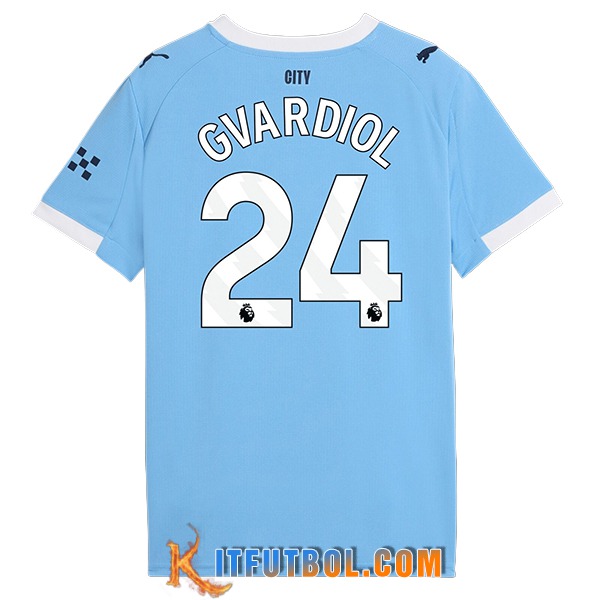 Camisetas De Futbol Manchester City (GVARDIOL #24) 2025/2026 Primera