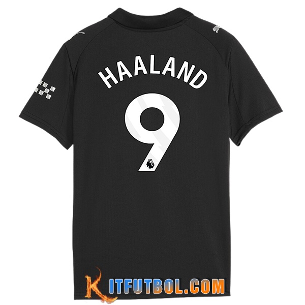 Camisetas De Futbol Manchester City (HAALAND #9) 2025/2026 Segunda