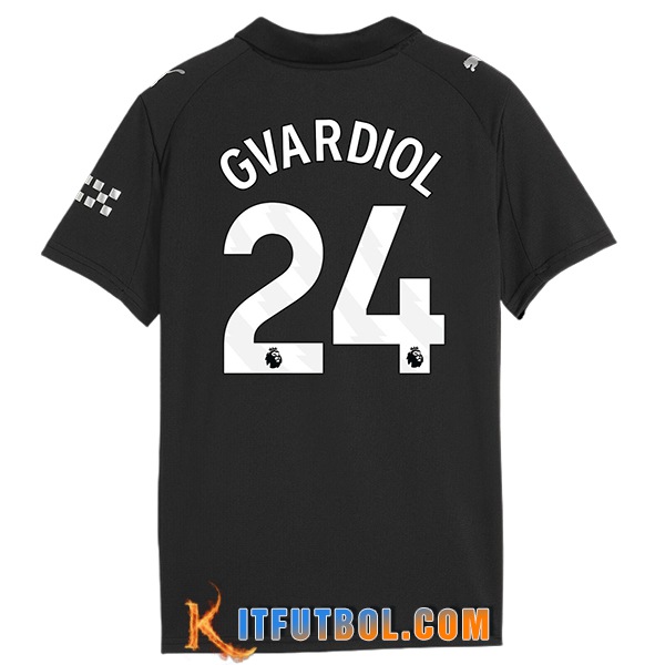 Camisetas De Futbol Manchester City (GVARDIOL #24) 2025/2026 Segunda
