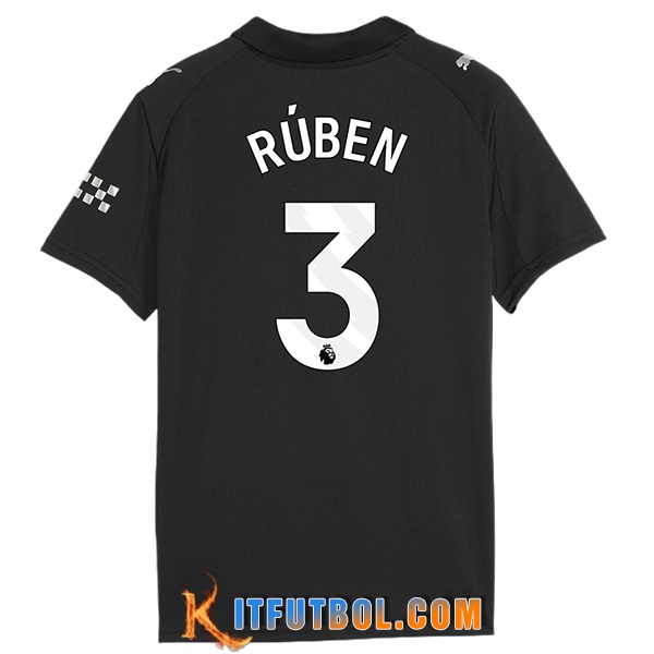 Camisetas De Futbol Manchester City (RÚBEN #3) 2025/2026 Segunda