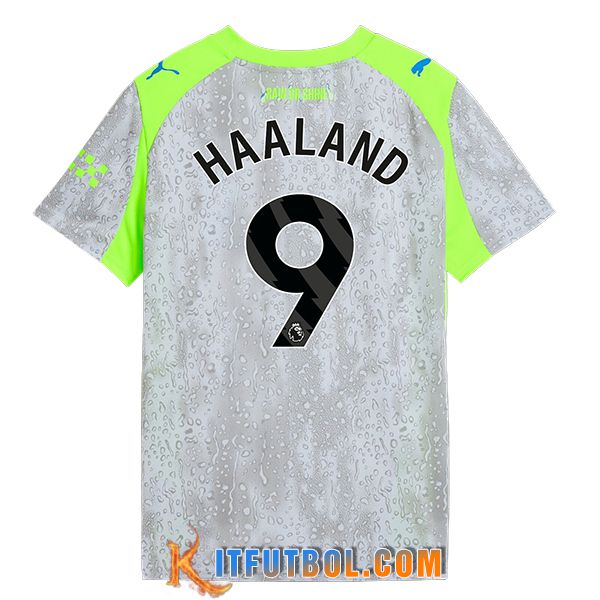 Camisetas De Futbol Manchester City (HAALAND #9) 2025/2026 Tercera