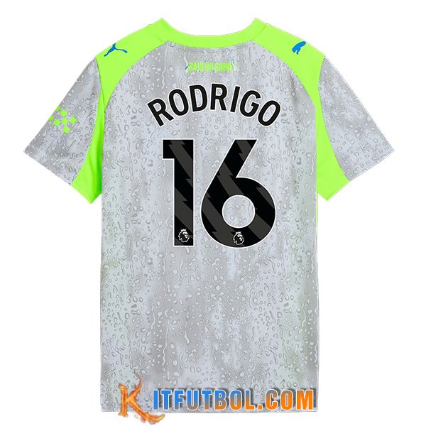 Camisetas De Futbol Manchester City (RODRIGO #16) 2025/2026 Tercera