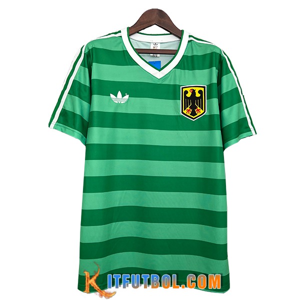 Camisetas De Futbol Alemania Retro Verde 1984