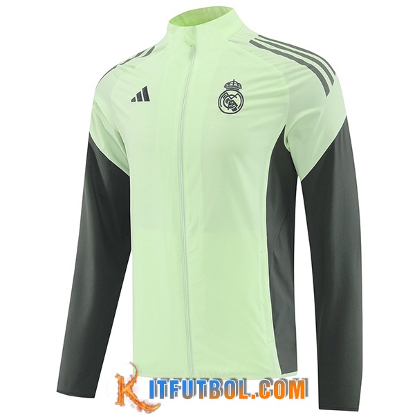 Rompevientos Real Madrid Verde/Gris 2025/2026